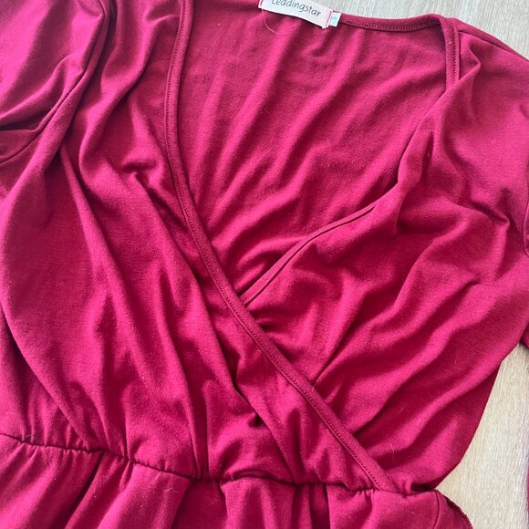 Womens Leadingstar Red Mini Dress - S - Picture 2 of 7